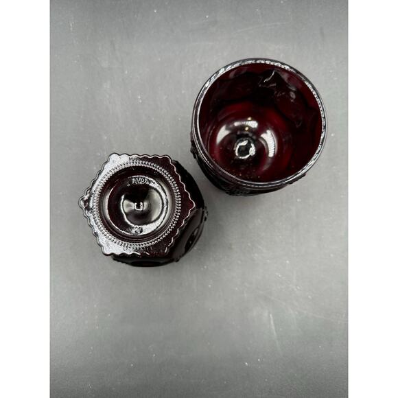 Vintage Avon 1876 Cape Cod Ruby Red Footed Glasses-Set of 2,New in Box - Picture 4 of 8